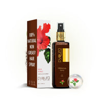 PYOURA Hibiscus Hair Mist Spray 100ml for Itchy Dry Scalp & Dandruff| Non Oily Heat protection Hair Mist Tonic Supports Hair Growth| Hair Serum Toner for Conditioning and Prevents Split Ends