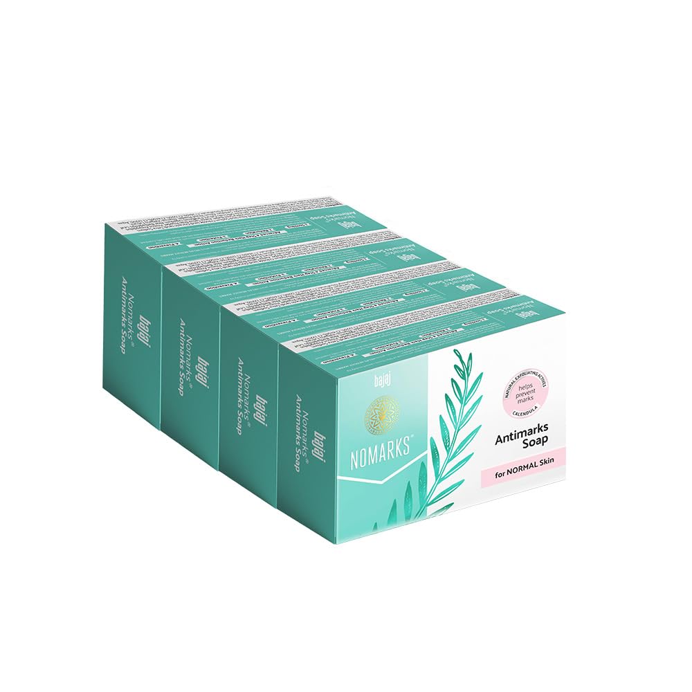 Bajaj Nomarks Antimarks Soap for Normal Skin 125gm*4 (500gm)