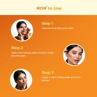 WOW Skin Science Brightening 20% Vitamin C Face Serum | Boost Collagen and Elastin for Anti aging, Skin Repair | For Dark Circles, Fine Lines | Glowing Skin | Hydrates | 15 ml