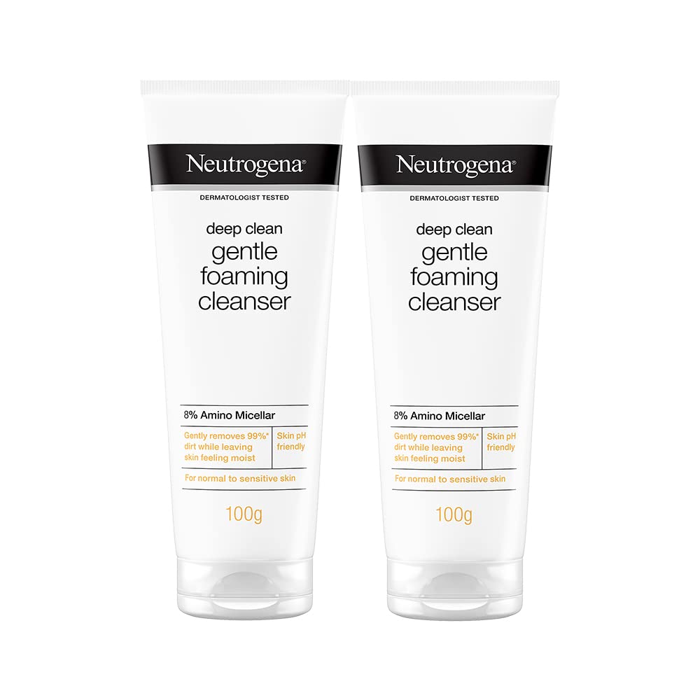 Neutrogena Deep Clean Foaming Cleanser, 100g (Pack of 2)