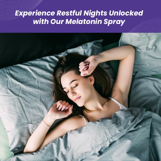 NutriQuint Sleep Melatonin Spray for Men & Women| Melatonin 2mg per Serving Oral Solution | Cranberry Flavor | Spray For Disturbed Sleep | Sleep Supplement | 30 ml - 240 Sprays