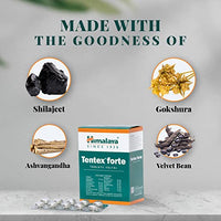 Himalaya Wellness | Tentex forte | Increases desire | Libido enhancer | Power of Ashvagandha and Shilajeet | Strip of 10 Tabs *10
