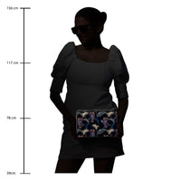 Colorbar Safari Small Flat Pouch II Large Main Compartment with Flexible Strap to Securely Hold Documents/Device II Outer Material Velvet Polyester II Inner Material Polyester