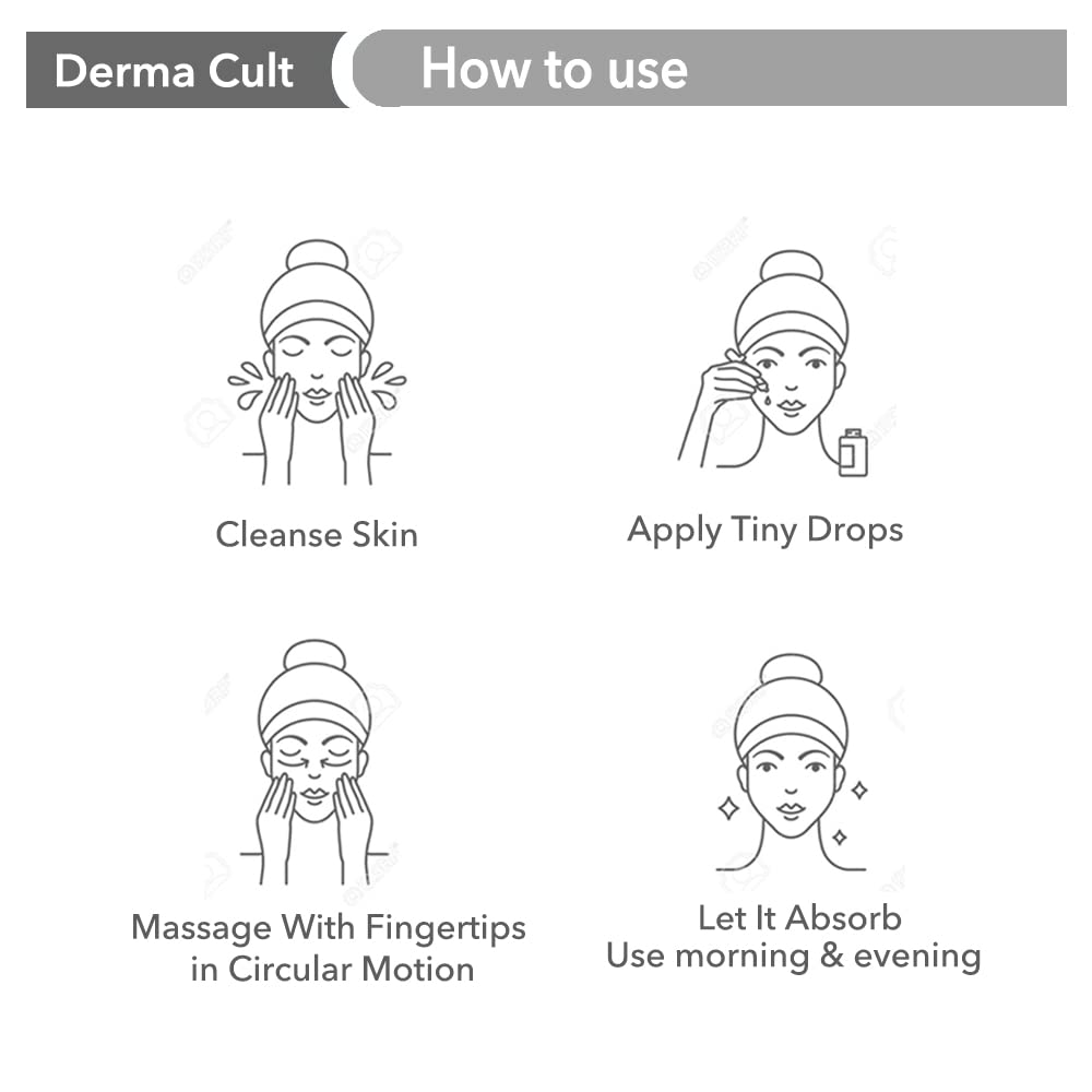 O3+ Derma Cult 10% Niacinamide Face Serum for Acne Marks, Blemishes & Oil Balancing Zinc & Herbs | Skin Clarifying Anti Natural Acne Serum for Oily & Acne Prone Skin | 30ml