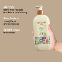 Tikitoro Kids Conditioning Shampoo, 100% Vegan with Moringa, Rice Protein and Sacred Lotus Extract with No Parabens & Sulphates (Age: 4+ Years) (300 ml x 2)