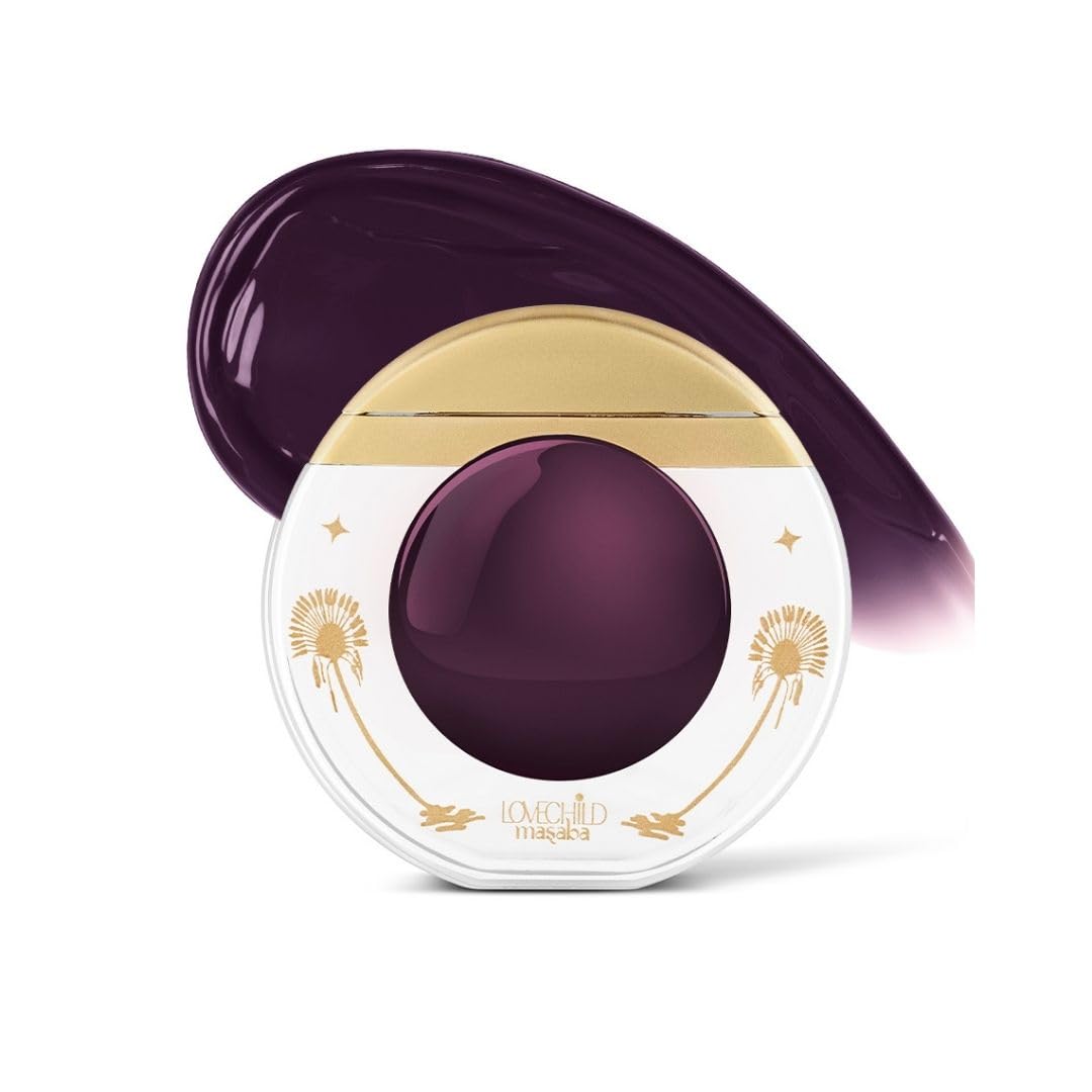 LoveChild Masaba Quench Tint, 3-in-1 Lip, Cheek & Eye Tint, Sheer Sass (Deep Purple) Hydrating, Multipurpose Makeup, Lightweight, Blendable Color with Niacinamide & Hyaluronic Acid, 12 g