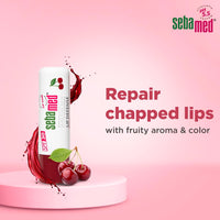 Sebamed Lip defense 4.8gm, Cherry | SPF 30 |Lip balm for Dry & Chapped lips with natual oil & Vitamin E | UV protection | Dermatologically tested