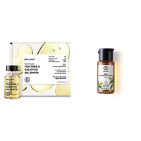Brillare Tea Tree Hair Oil, Salicylic Acid & Coconut Hair Oil Shots & Brillare Real Mahabhringraj Oil with 14 Traditional Herbs50ml Combo