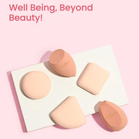 Earth Rhythm Beauty Blender Makeup Sponge for Makeup Artists and Professionals | Olive Cut Sponge | Latex Free | Flawless Application | Wash & Reuse - Pack of 1
