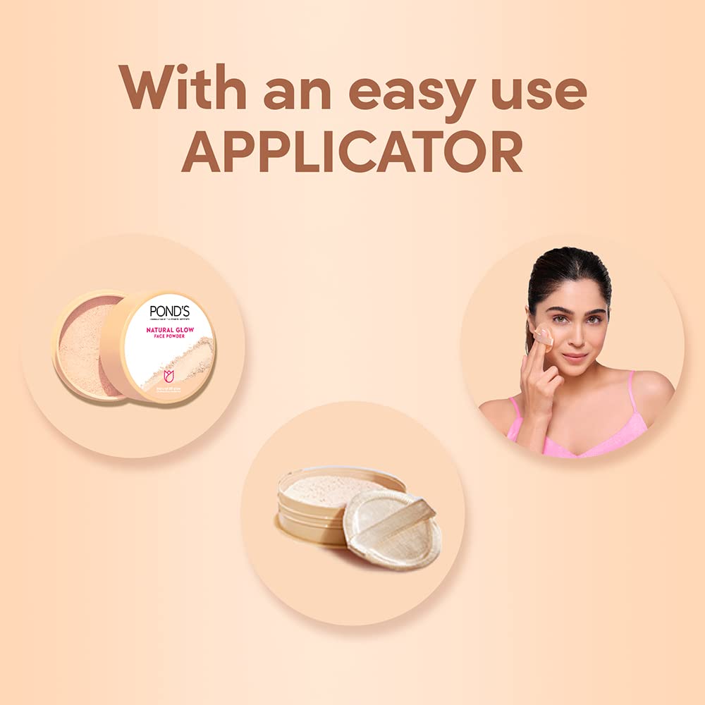 POND's Natural Glow Face Matte Powder For Normal Skin, Bb Glow - 30G, Pink