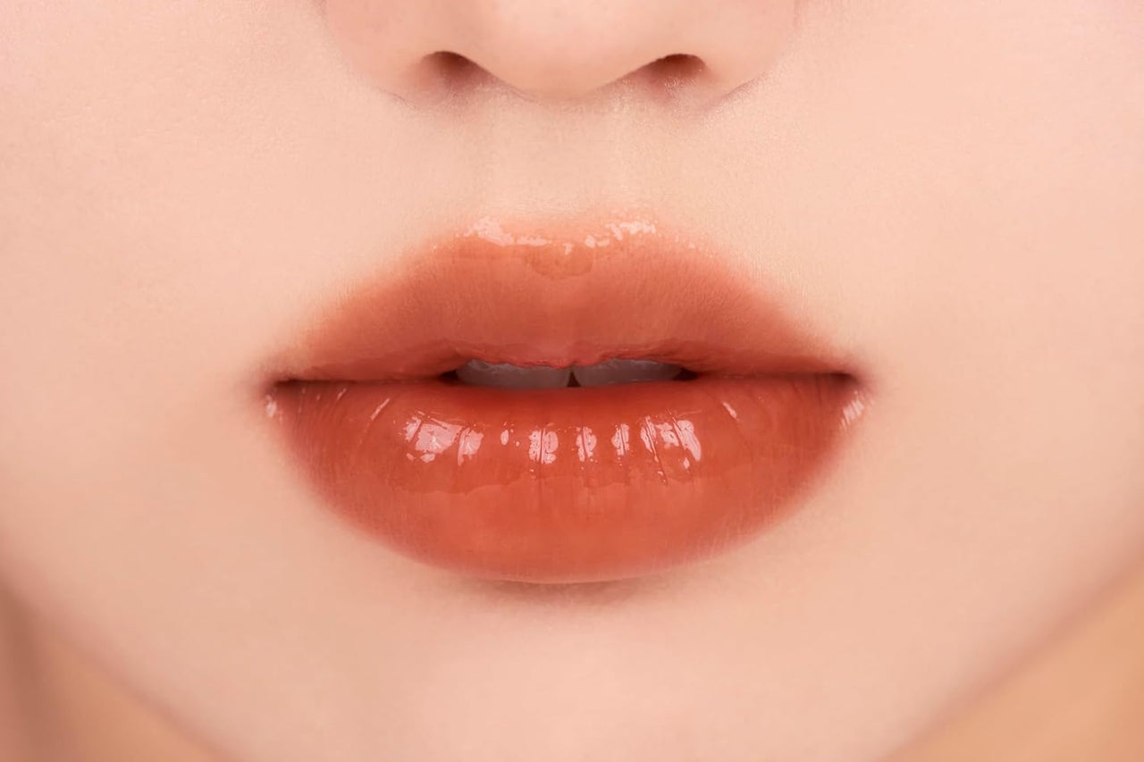 rom&nd Glasting Melting Balm 3.5g (7Colors), Glossy, Plumping Lips, Moisture, Translucent, Water Bomb, High Pigmented, Vegan (15 PECAN BREW)