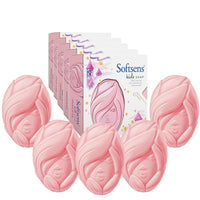 Softsens Kids Princess Grade 1 Soap| Infused Shea Butter & Milk Cream |Dermatologist Tested| Shape Soap (Pack of 5,75g each)