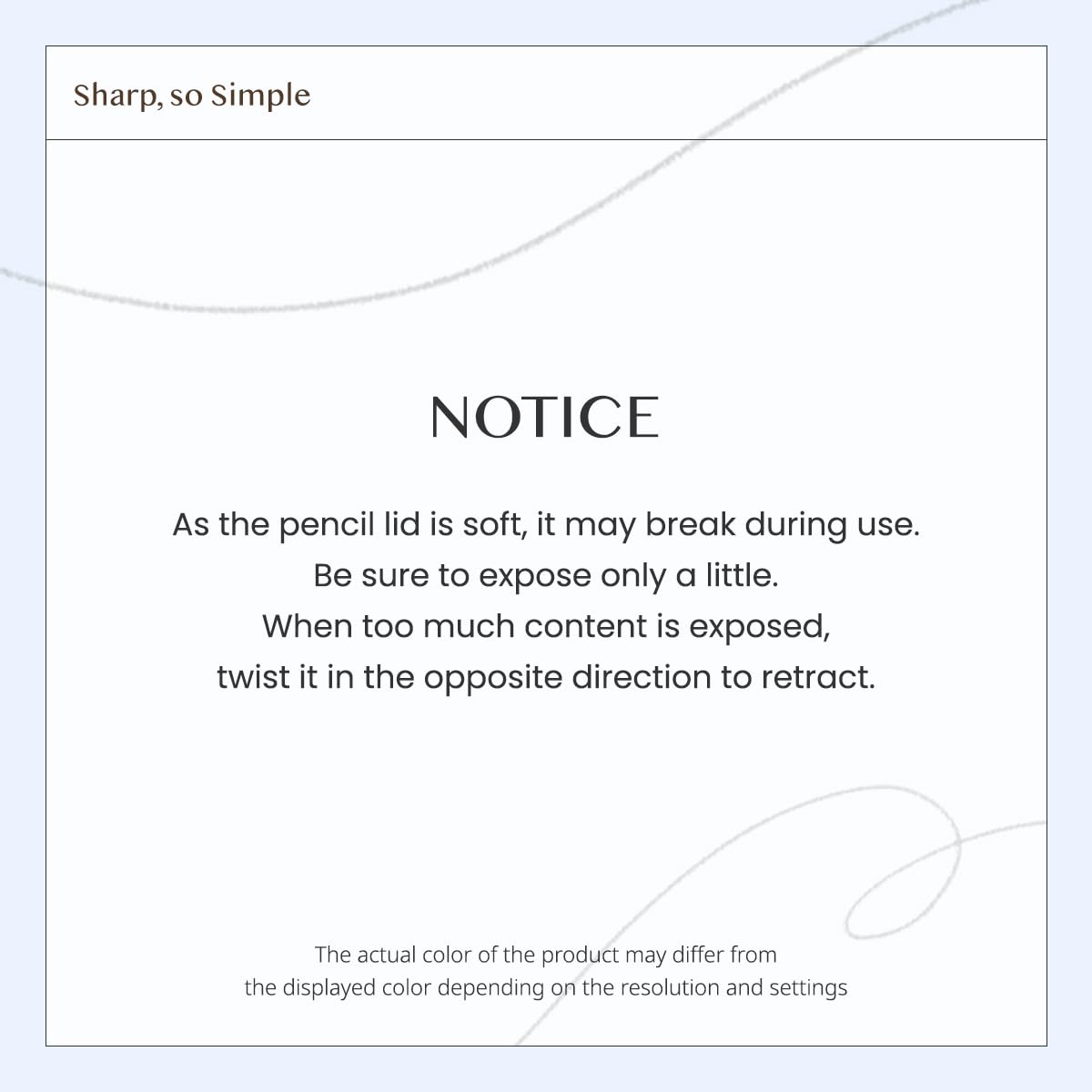 SHARP SO SIMPLE WATERPROOF PENCIL LINER 007 CREAMY IVORY