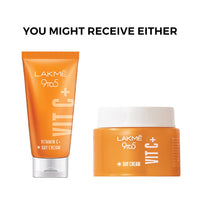Lakmé 9To5 Vitamin C+ Day Cream with 98% Pure Vitamin C complex, to reduce Skin dullness and Glowing Skin, 50g & Lakmé Forever Matte Liquid Lip Colour, Red Revival, 5.6 ml