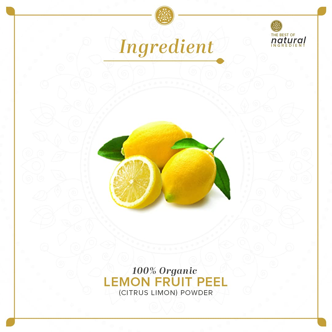 KHADI NATURAL Lemon Fruit Peel Organic Powder Pack of 2 (2x100gm) 200gm