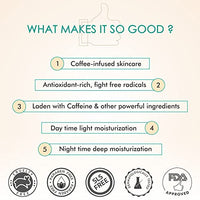 MCaffeine Day & Night Moisturizing Body Lotion Combo | Coffee Lotion for Day & Choco Lotion for Night | With Cocoa & Shea Butter | Pack of 2