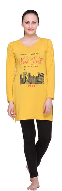 In Love Women's  Long Knee Length Night Wear Tshirts