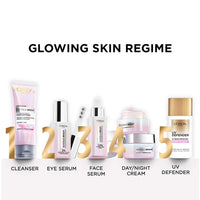 L'Oreal Paris Glycolic Bright Glowing Day Cream, Overnight Brightening Cream, Glycolic Acid in Gel-Like Cream Texture, that Visbily Minimizes Spots & Reveals Glowing skin, 50ml