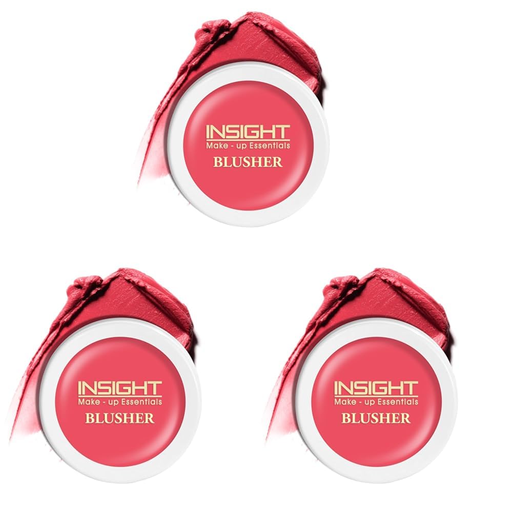 Insight Cosmetics Crème Blusher, Face Makeup, Watermelon Popsicle, 3.5 gm(B-02:04) (Pack of 3)