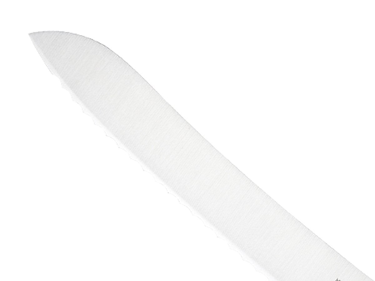 Mercer Culinary Red Millennia Colors Handle, 9" Offset Bread Knife (Wavy Edge) Offset Wavy Edge Bread Knife 9" Offset Bread Knife (Wavy Edge)