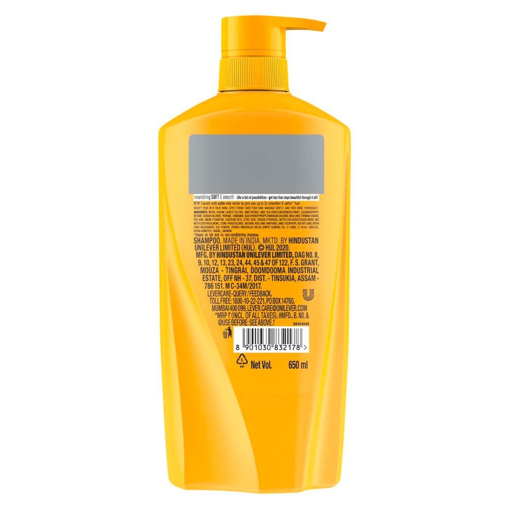 Sunsilk Flowy Silk Smooth Shampoo 650 ml