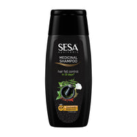 Sesa Ayurvedic Medicinal Shampoo Hairfall Control Anti Dandruff Shampoo Infused with 15 Ayurvedic Herbs Smooth & Shiny Hair For Men & Women (200 ml)