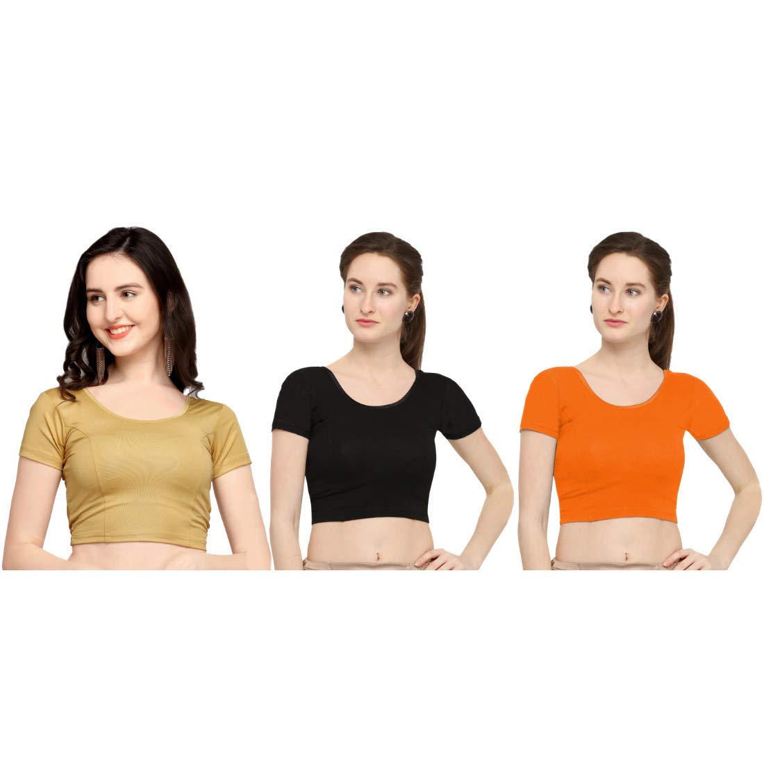 Life Win Stretchable Blouse 28 to 46 Size Cotton Lycra for Women