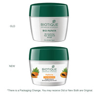 Biotique Papaya Tan Removal Brightening & Reviatalizing Face Scrub For All Skin Types, 235g & Biotique Wheat Germ Anti- Ageing Night Cream Reduces Fine Lines Lightens dark Spots, 50g
