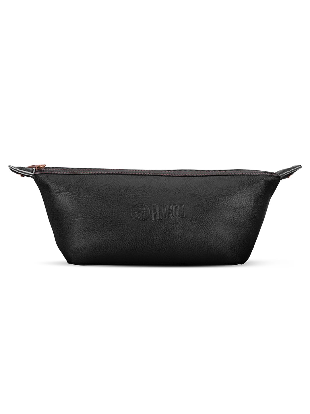 Beardo Travel Pouch for Accessories|Stylish Toiletry Organizer Kit for Men & Women||Vegan Leather Waterproof Cosmetic Bag for Travel Essentials, 22 x 15.4 x 15.4 Centimeters, Black