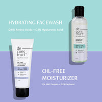 Deconstruct Daily Hydrating Duo - Hydrating Face Wash + Hydrating Face Moisturiser | Face Wash and Moisturizer Duo | Dry and Damaged Skin|