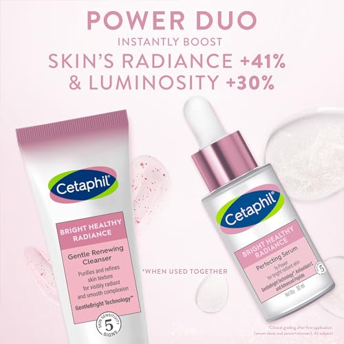 CETAPHIL Bright Healthy Radiance Brightening |Glow Serum | 30ml | GentleBright Technology™ with Antioxidant C and Advanced Peptide | Removes Dark Spots & Dullness