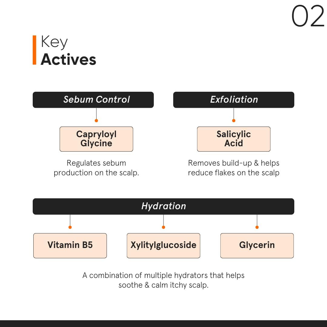Minimalist Anti-Dandruff Hair Serum for Scalp | Pre Shampoo Treatment with CPH Complex & Oligopeptide 0.8% | With Elestab Advanced Anti Dandruff Molecule | For Women & Men | 50ml
