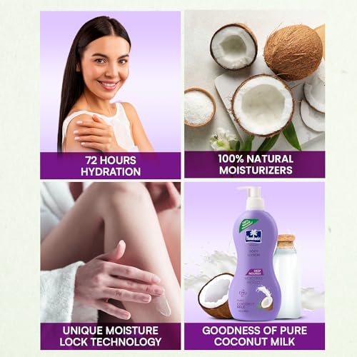 Parachute Advansed Deep Nourish Body Lotion for Women & Men, Dry Skin, 400ml | Pure Coconut Milk, 100% Natural, 72h Moisturisation