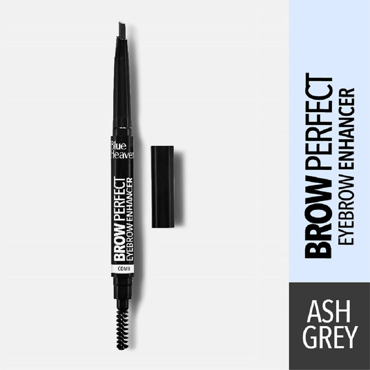 Blue Heaven Artisto Eyebrow Enhancer Pencil & Styler, Ash Grey,0.30g & Blue Heaven Extreme Length Mascara, Black, 9 ml