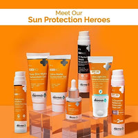 The Derma Co Ultra Light Zinc Mineral Sunscreen I With SPF 50 PA+++ I Water & Sweat Resistant | UVA, UVB & Blue Light Protection I Lightweight & Non- Greasy I No white Cast I For All Skin Type - 50g