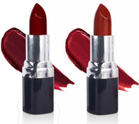 Barva Natural & Moisturising Lipsticks made using Clarified Butter, Kokum butter and Mineral Colours, 4.3g (Pack of 2) (Passion 504 & Wine Red 616)