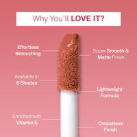 FLiCKA R U Ready 06 Oatmeal - Soft Beige Liquid Lipstick for a Smooth, Natural Look | Long-Lasting & Transfer-Proof Formula | 5ml | Lightweight, Non-Cakey, Hydrating