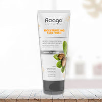 Raaga Professional Moisturizing Facewash, with Shea Butter, Jojoba and Almond Oil, 80ml, Gently Cleanses Skin, Removes dirt and impurities, for Normal to Dry Skin