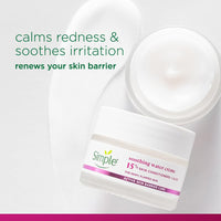 simple Bizzico Active Skin Barrier Care Soothing Water Crème 40G | with 15% Skin Conditioners & Organic Aloe Vera |Soothes Skin, Supports Skin Barrier Health