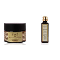 Kama Ayurveda Skin Brightening Night Cream for Men, 50g & Kama Ayurveda Bringadi Intensive Hair Treatment, 100ml