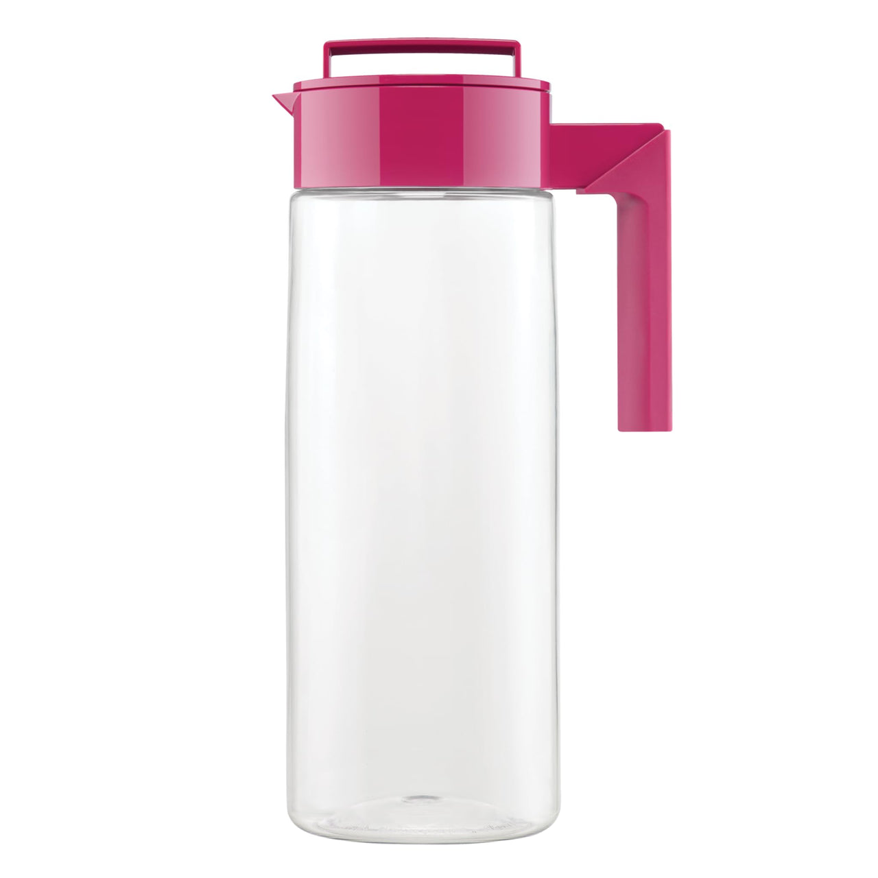 Takeya Patented and Airtight Pitcher Made in the USA, BPA Free Food Grade Tritan Plastic, 2 qt, Raspberry 2 Quart Bottle