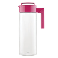 Takeya Patented and Airtight Pitcher Made in the USA, BPA Free Food Grade Tritan Plastic, 2 qt, Raspberry 2 Quart Bottle
