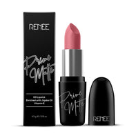RENEE Prime Matte Lipstick - Hazelnut Nude, Lightweight & Long-Lasting Formula, Creamy Matte Finish, One Swipe Application, Non-Drying, Vitamin E Infused, 4.5Gm