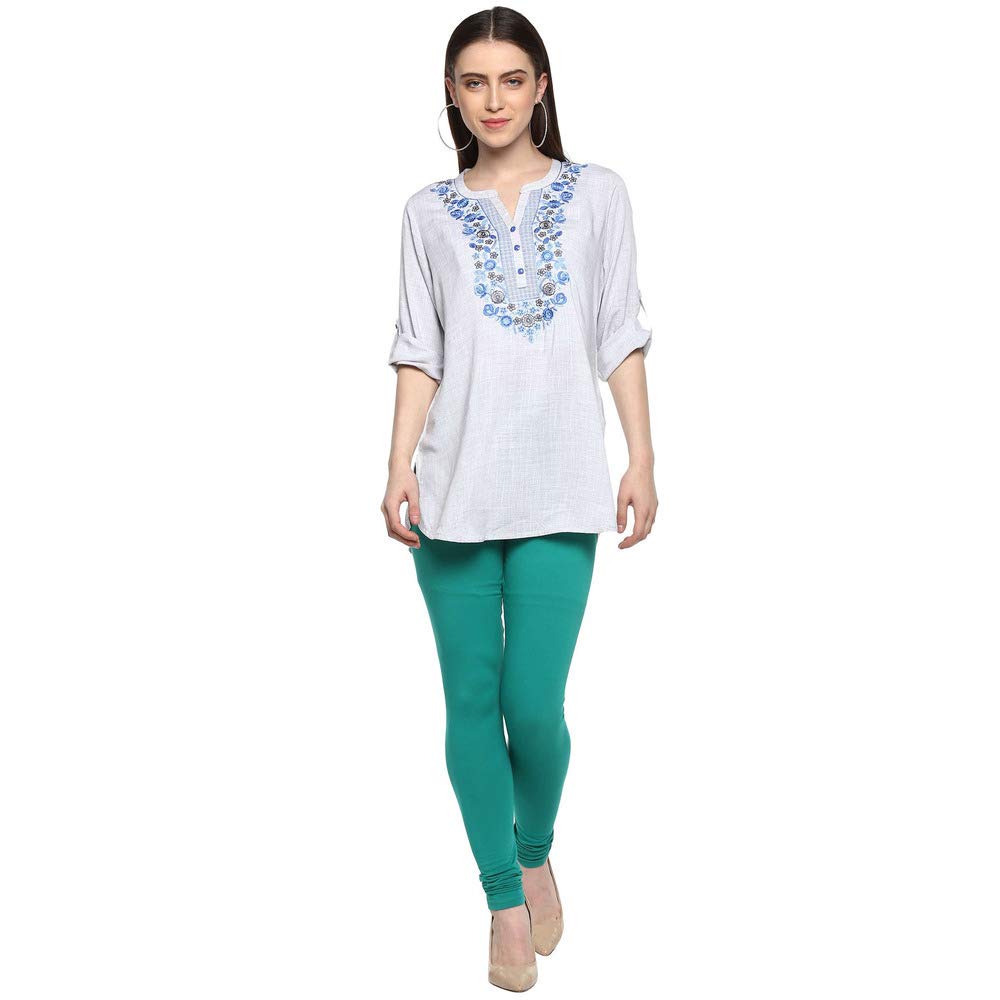 BIBA Women's  Regular Fit Churidar Bottom