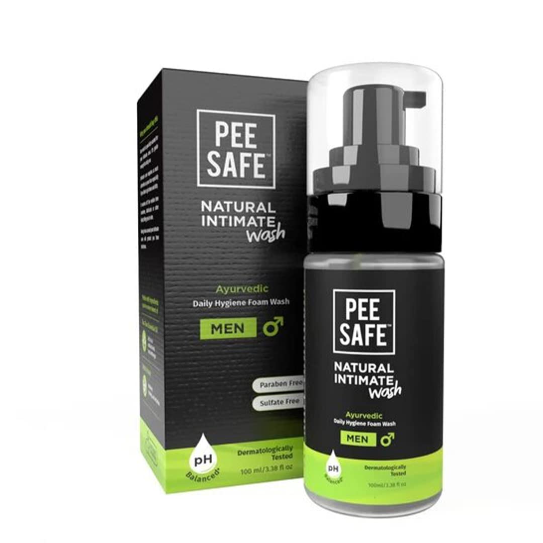 PEESAFE Natural Intimate Wash For Men | Lemongrass Fragrance | 100Ml & Pee Safe Natural Intimate Wash For Women | Lemongrass Fragrance | 105Ml