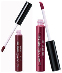 Lakmé Forever Matte Liquid Lip Colour, Red Wine, 5.6 Ml & Lakmé Forever Matte Liquid Lip Colour, Wine Touch, Long Lasting Liquid Lipstick, 5.6 Ml