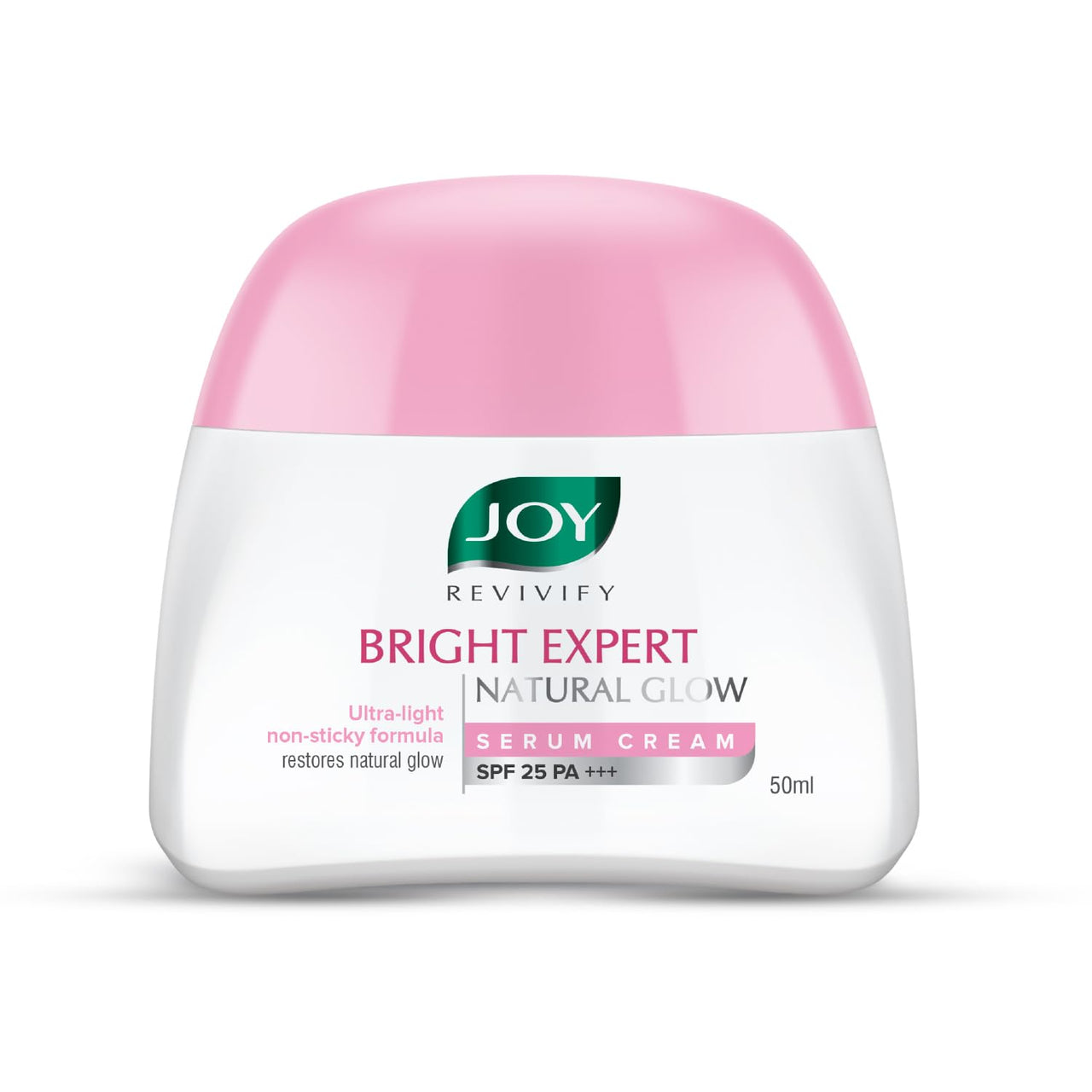 Joy Brightening Face Cream with SPF 25 PA+++ & Niacinamide - Ultra Light & Non Sticky | Summer Face Cream For Natural Glowing Skin & Sun Protection 50ml