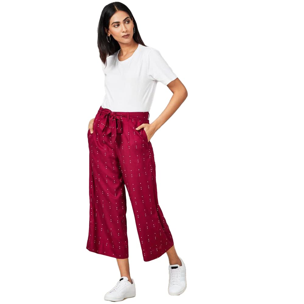 Infuse by Shoppers Stop Printed Viscose Full Length Womens Palazzo