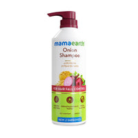 Mamaearth Onion Shampoo for Hair Growth and Hair Fall Control with Onion and Plant Keratin | Reduces Hair Fall | Strengthens & Smoothens Hair | For Men & Women | 600ml
