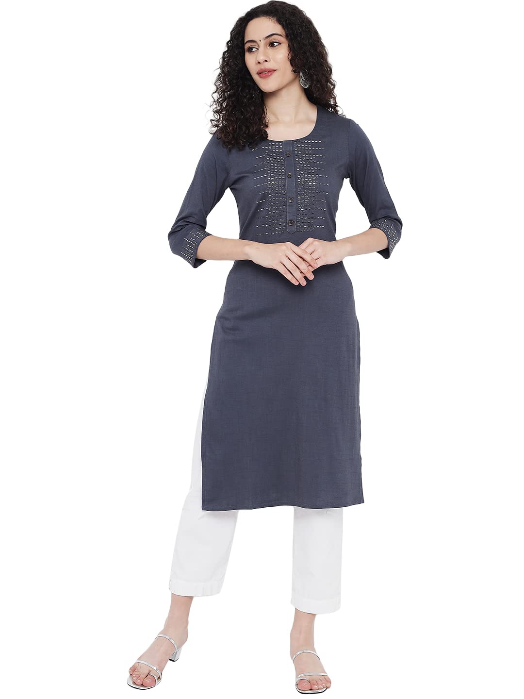 G4Girl Stretchable Cotton Lycra Kurti for Women's